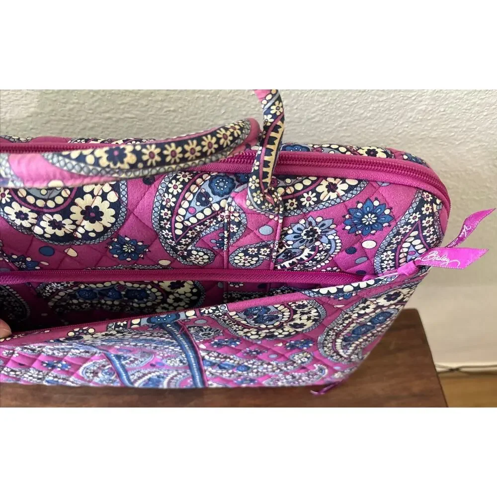 Hard Laptop Case Pink Blue Paisley Vera Bradley Metropolitan Boysenberry Preppy